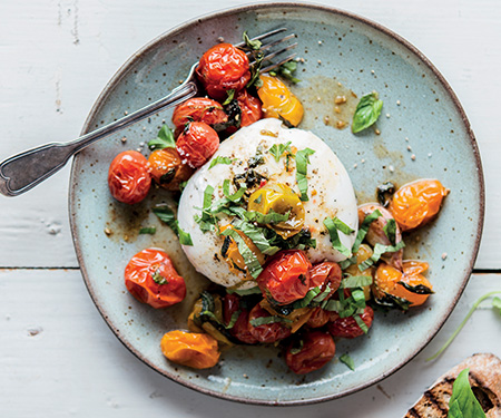 burrata tomate confite